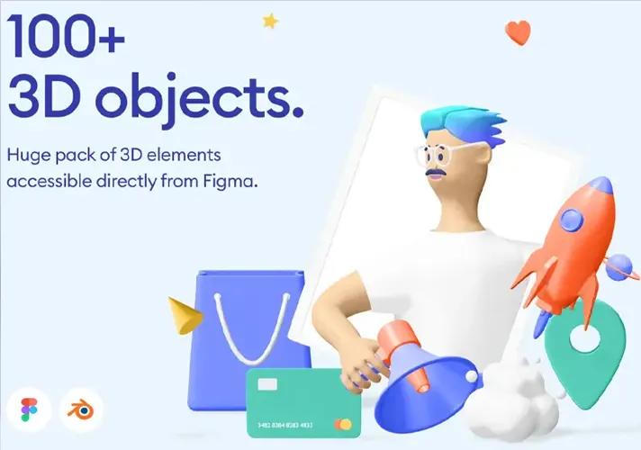 模漾网-144P-3D图标套件Kukla 3d icon kit 卡通图标模型 卡通人物模型