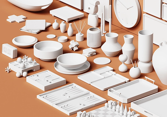 模漾网-42P-GSG The Happy Toolbox-Decor models-日常生活模型预设包