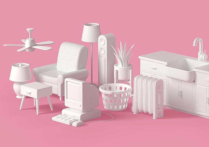 模漾网-52P-GSG-Happy Toolbox-Household-家居模块模型预设包