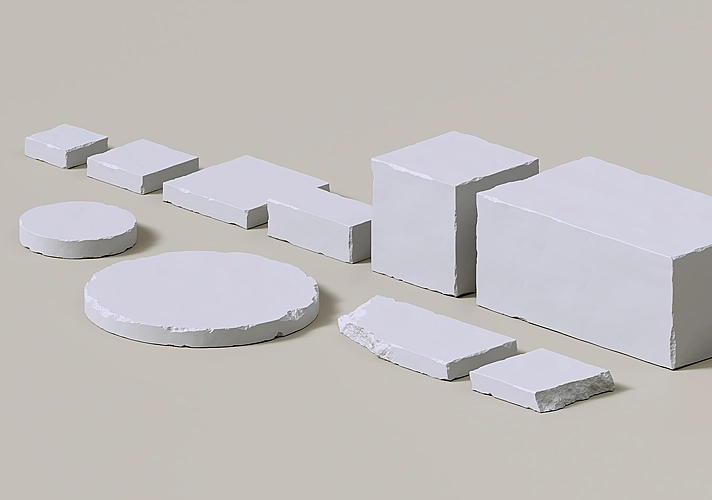 模漾网-10P-GSG-Concrete Block Models-混凝土砌块模型预设包