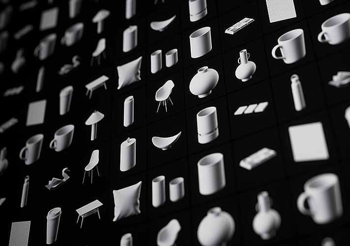 模漾网-21P-GSG Everyday Models-日常杯子椅子器皿-模型预设包