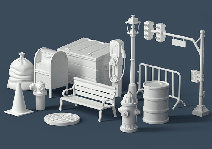 模漾网-45P-GSG-The Happy Toolbox-City-城市建设模型预设包