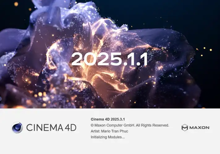 模漾网-Cinema 4D 2025.1.1-安装包中文/英文版-Win