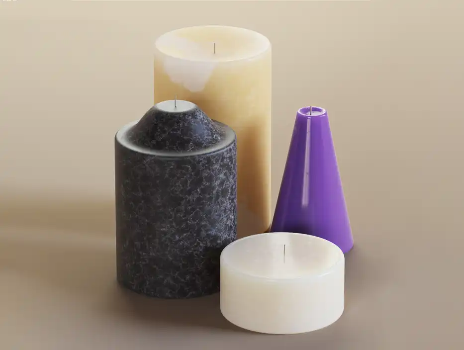 模漾网-Octane渲染器-蜡烛SSS-Candles材质