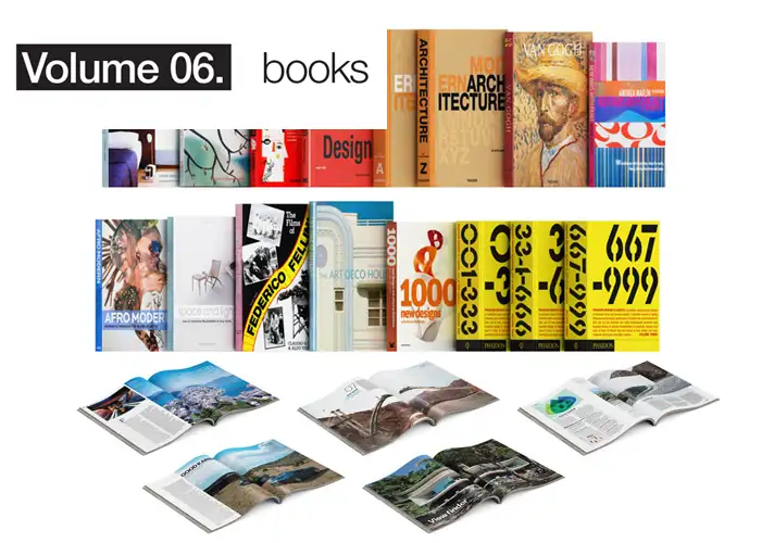 模漾网-24P-Octane英文类时尚杂志书籍-C4D模型集合