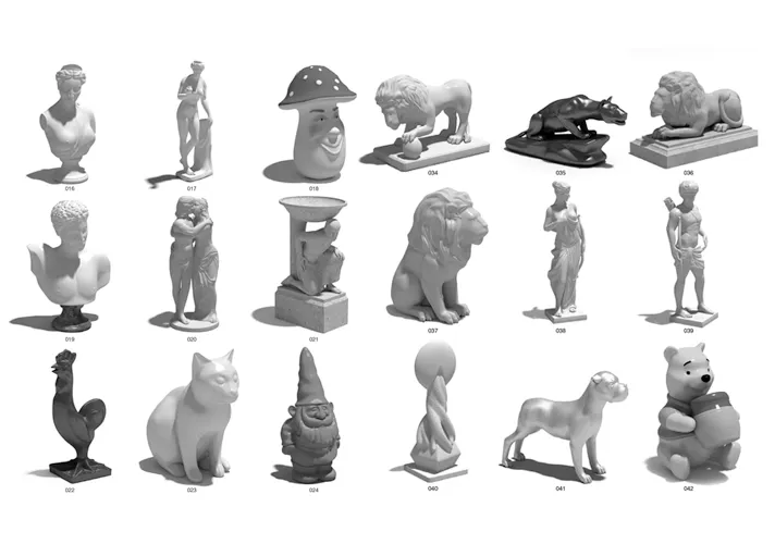 模漾网-50P-现代风格雕塑模型-Archmode-3D Models Figurine