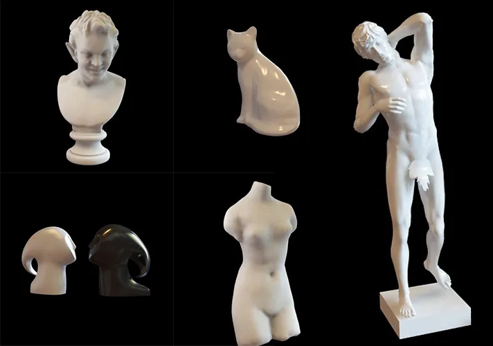 模漾网-29P-摆设风格雕塑模型-3D Models Figurine