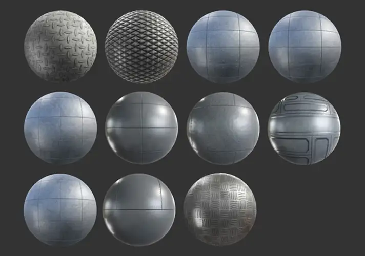 模漾网-11P-金属板-纹理贴图