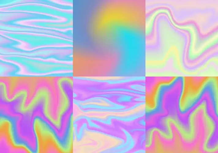 模漾网-4P-彩色梦幻-纹理贴图