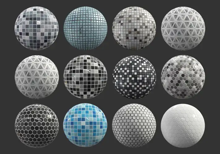 模漾网-19P-瓷砖小方块-Ceramic Tile-纹理贴图