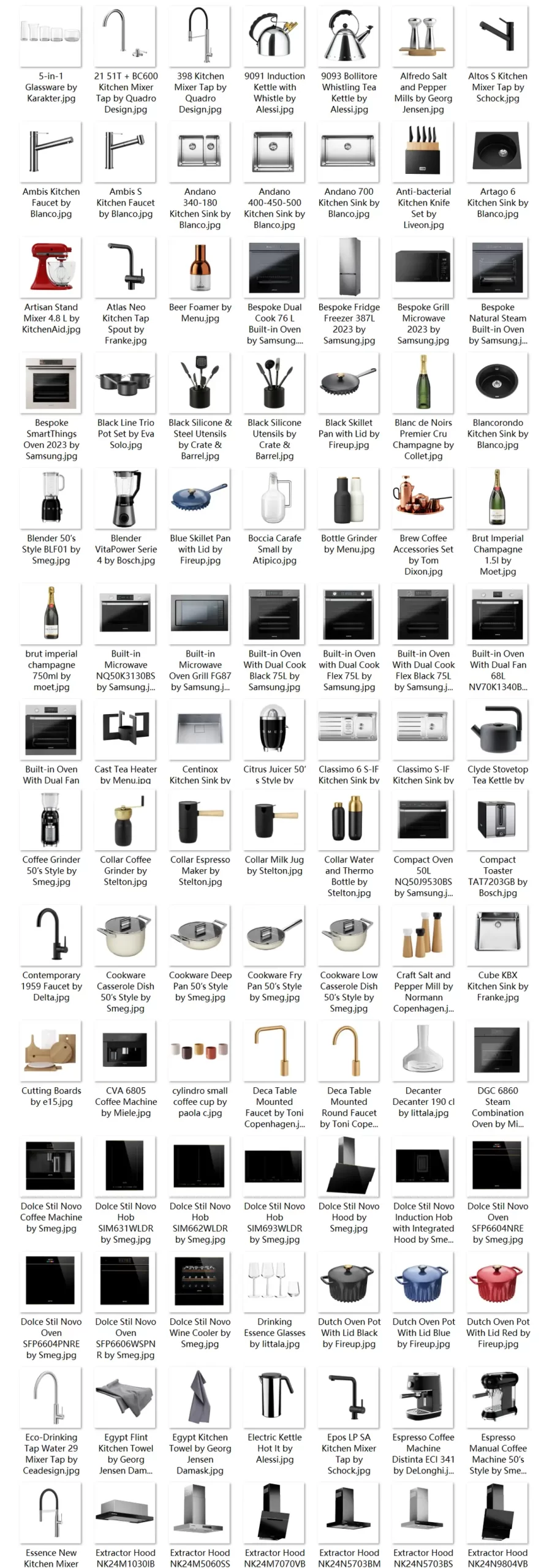 模漾网-330P-厨房烤箱洁具炊具家具用品模型-Kitchen Collection