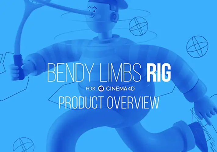 模漾网-软风格人物角色绑定插件-C4D-Bendy Limbs Rig