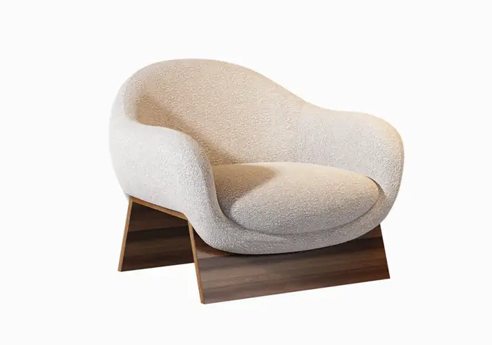 模漾网-1P-沙发-Boolean Armchair by Bonaldo