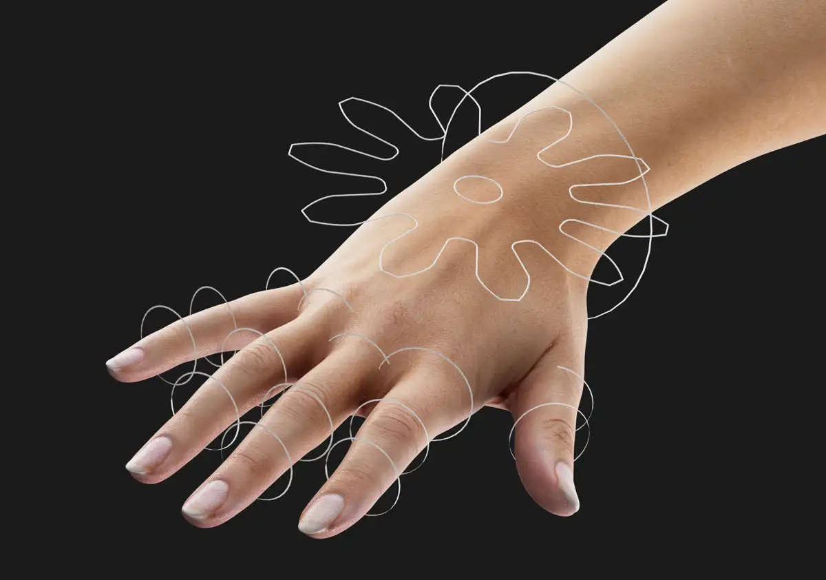 模漾网-手腕手指手臂（已骨骼绑定）-XPresso-C4D场景应用模型-预设