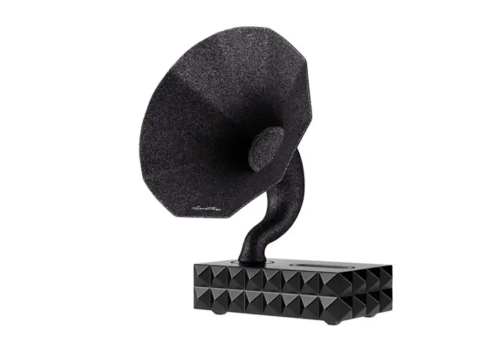 模漾网-1P-优雅黑色留声机-Elegant Pitch Black Phonograph by Acoustibox