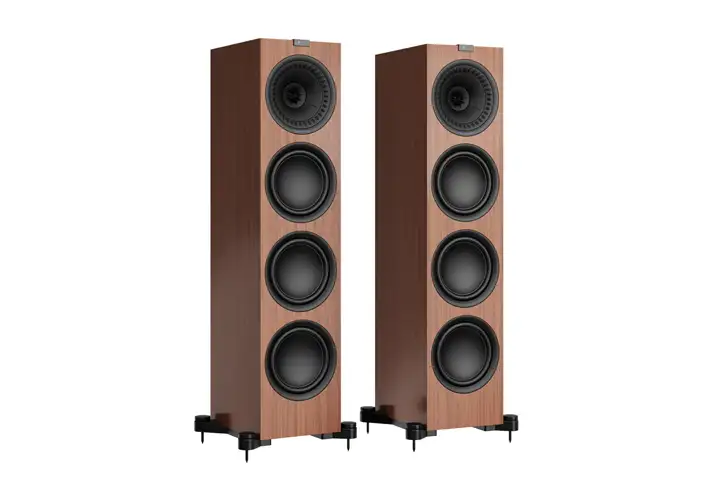 模漾网-1P-胡桃木色落地式高保真扬声器音箱Floorstanding HiFi Speaker Q950 Walnut by KEF