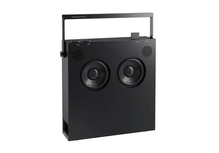 模漾网-1P-蓝牙扬声器音响音箱黑色-OB-4 Bluetooth Loudspeaker Black by Teenage Engineering