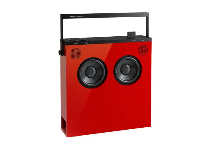 模漾网-1P-蓝牙扬声器音响音箱红色-OB-4 Bluetooth Loudspeaker Red by Teenage Engineering