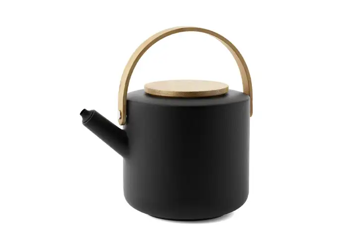 模漾网-1P-黑色茶壶-Theo Teapot by Stelton