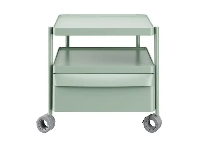 模漾网-1P-绿色推拉式办公抽屉单元-Boxie Office Drawer Unit BXL 1C by Pedrali