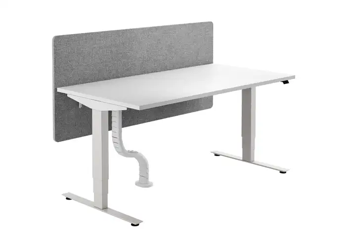 模漾网-1P- 坐立两用带屏风办公桌-Nevi Sit-Stand Desk with Screen by Herman Miller