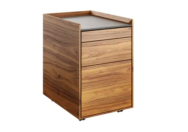 模漾网-1P- 原木书桌底座抽屉-Pisa Desk Pedestal Drawer Unit by Team 7