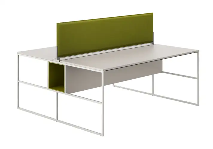 模漾网-1P- 多功能办公双面桌-Venti Double Table System by MDF Italia