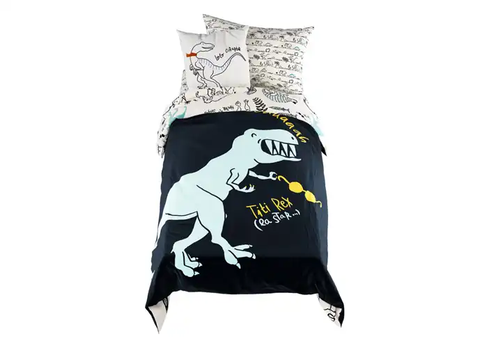 模漾网-1P-儿童床上用品套装-Dinoland Bedding Set for Children by Vertbaudet