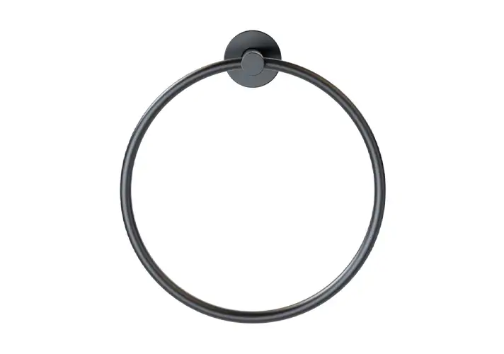 模漾网-1P-黑色毛巾环-A904 Towel Ring by Varied Forms