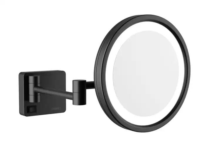 模漾网-1P-黑色边框剃须LED灯镜-AddStoris Shaving LED Light Mirror by Hansgrohe