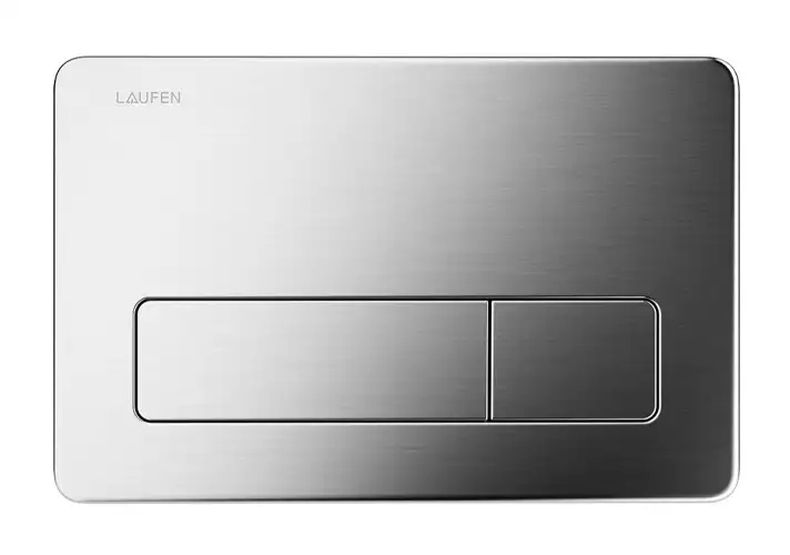 模漾网-1P-金属双冲水面板-AW2 Inox Dual Flush Plate by Laufen