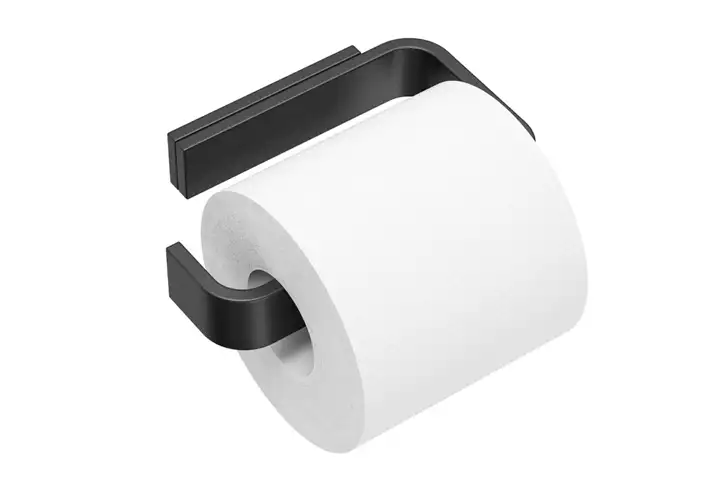 模漾网-1P-黑色浴室卷纸架-Bath Toilet Roll Holder by Menu