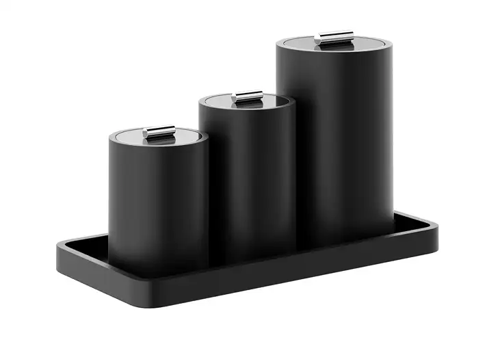 模漾网-1P-黑色多功能收纳盒-Black Stone Multi-Purpose Box by Decor Walther