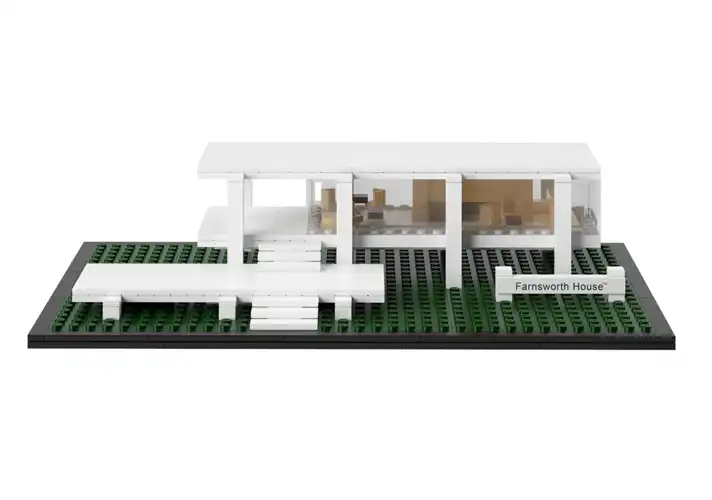模漾网-1P-乐高玩具-Farnsworth House by Lego