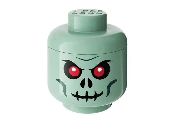 模漾网-1P-乐高存储头-Large Green Skeleton Storage Head by Lego