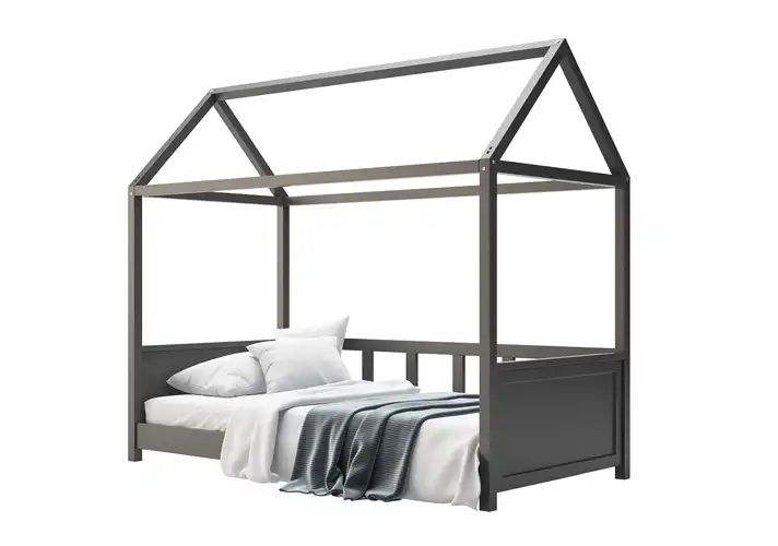 模漾网-1P-儿童之家床架-Kids House Bed Frame by Coco