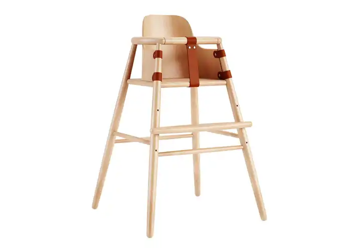 模漾网-1P-高脚椅婴儿座椅-ND54 High Chair Baby Seat with Backrest by Carl Hansen