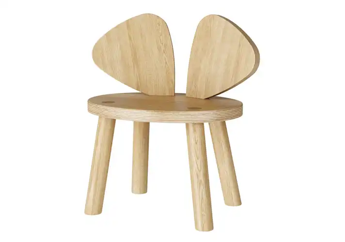模漾网-1P-橡木儿童椅-Mouse Chair Oak (2-5 Years) by Nofred