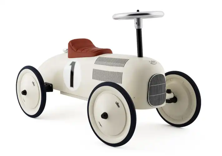 模漾网-1P-复古金属车-Retro Ride-On Metal Car by Vilac