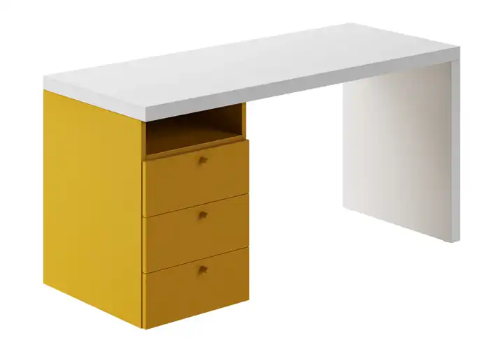 模漾网-1P-带抽屉桌面-Top S21 Desk with Drawer Unit by Nidi
