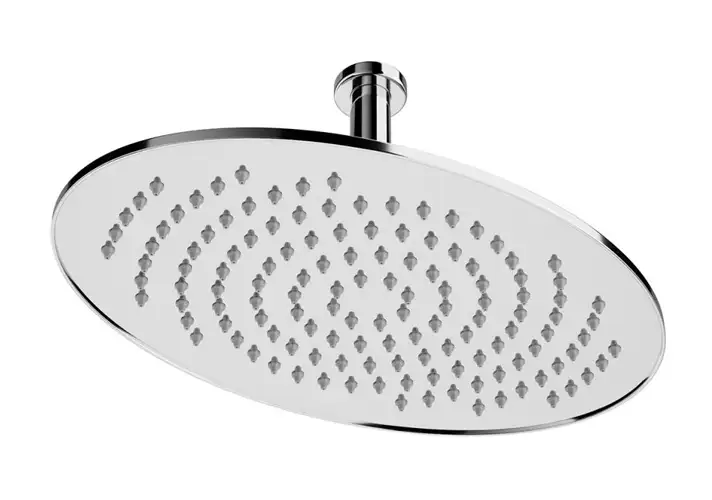 模漾网-1P-不锈钢天花板椭圆形花洒头-Ceiling Oval Rain Shower Head 222 x 346 mm by Laufen