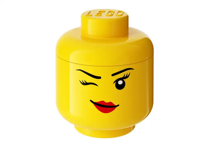 模漾网-1P-乐高小型存储头-Winking Small Storage Head by Lego
