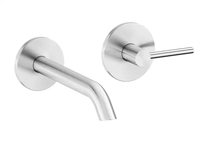 模漾网-1P-墙挂式洗脸盆水龙头-FFQT 21 10T Wall Washbasin Mixer by Quadrodesign