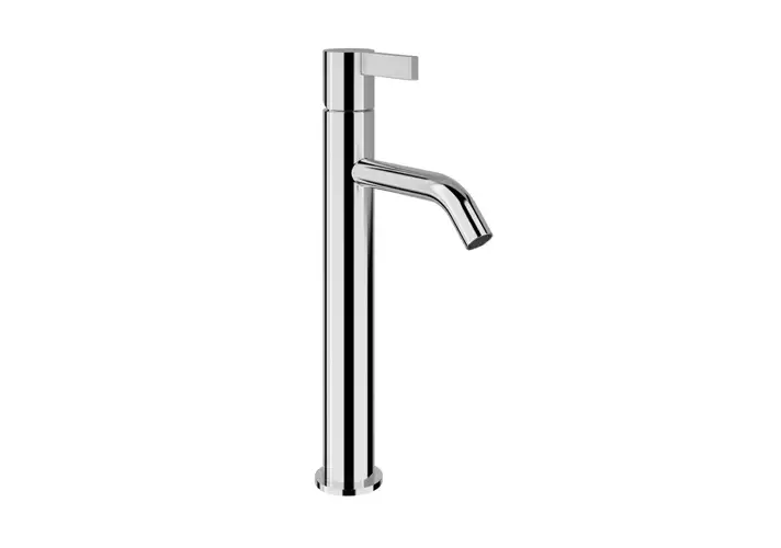 模漾网-1P-金属柱式单把手面盆水龙头-Kartell Column Single Lever Basin Mixer H 29 cm by Laufen