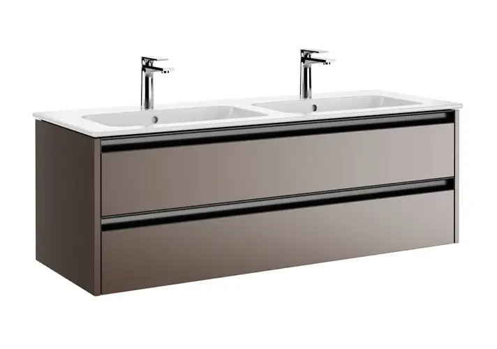 模漾网-1P-双水龙头梳妆台-Ketho 2 Double Vanity Unit by Duravit