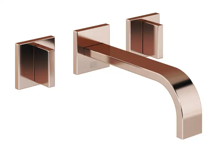 模漾网-1P-金属壁挂式三孔水龙头-Mem Wall Mounted Three Hole Basin Mixer by DornBracht