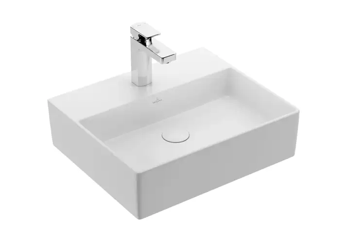 模漾网-1P-挂墙式洗脸盆水龙头-Memento 2.0 Surface-mounted Washbasin 50x42cm by Villeroy&Boch