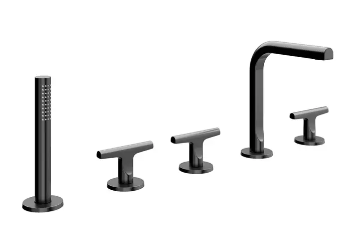 模漾网-1P-帆船系列甲板安装浴缸水龙头花洒-Sailing Deck-Mount Bathtub Mixer by Fantini