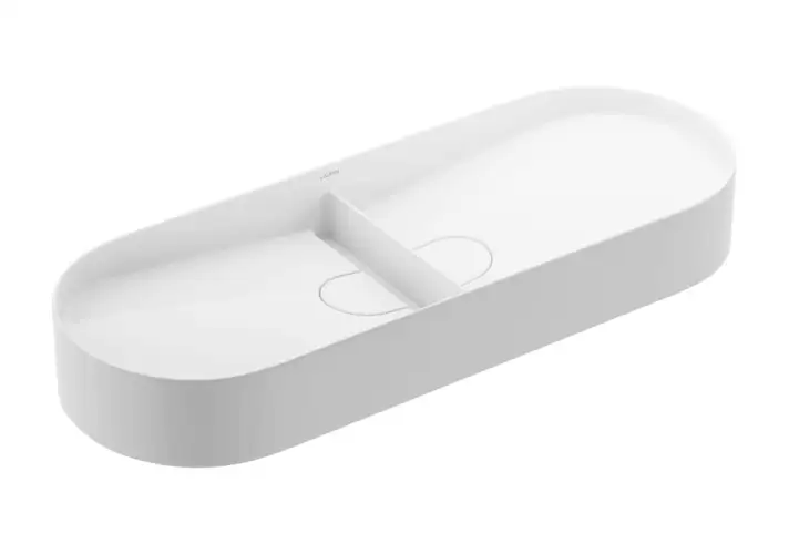 模漾网-1P-劳芬双洗脸盆水槽-Sonar Double Washbasin Bowl 812348 by Laufen