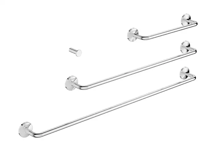 模漾网-1P-UC金属毛巾架和挂钩-UC Metal Towel Rack and Hook by Axor